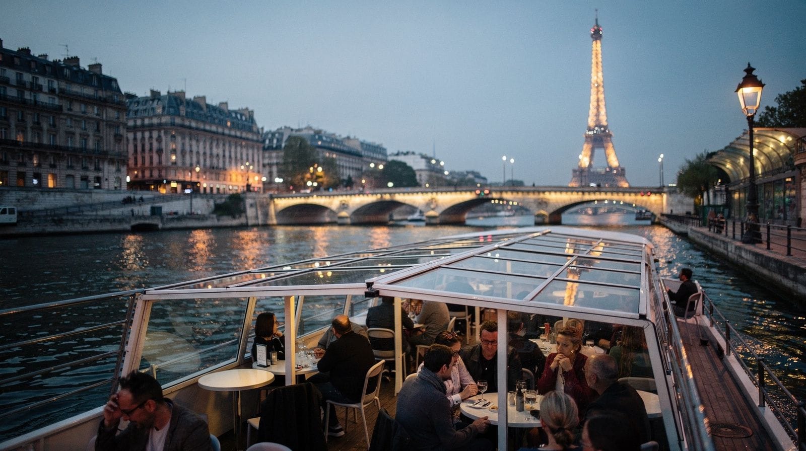 Seine dinner cruise vs sightseeing cruise